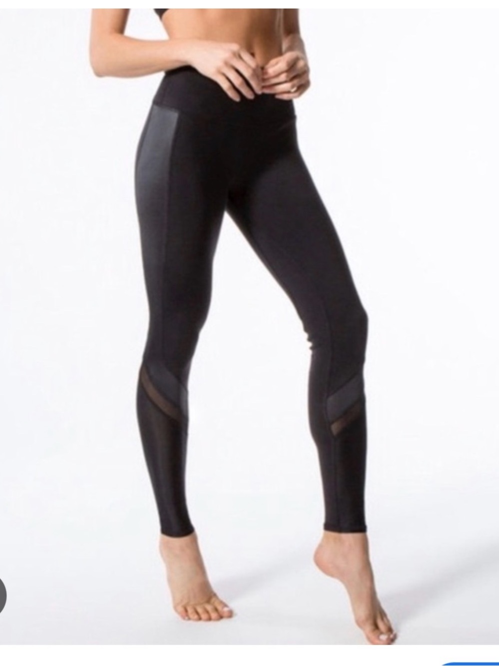 ALO Yoga Mesh Leggings Black Small